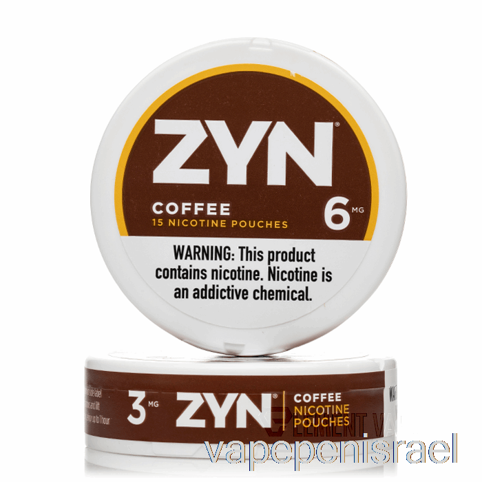 שקיות ניקוטין חד פעמיות Vape Israel Zyn - קפה 6 מ"ג (חבילה של 5)